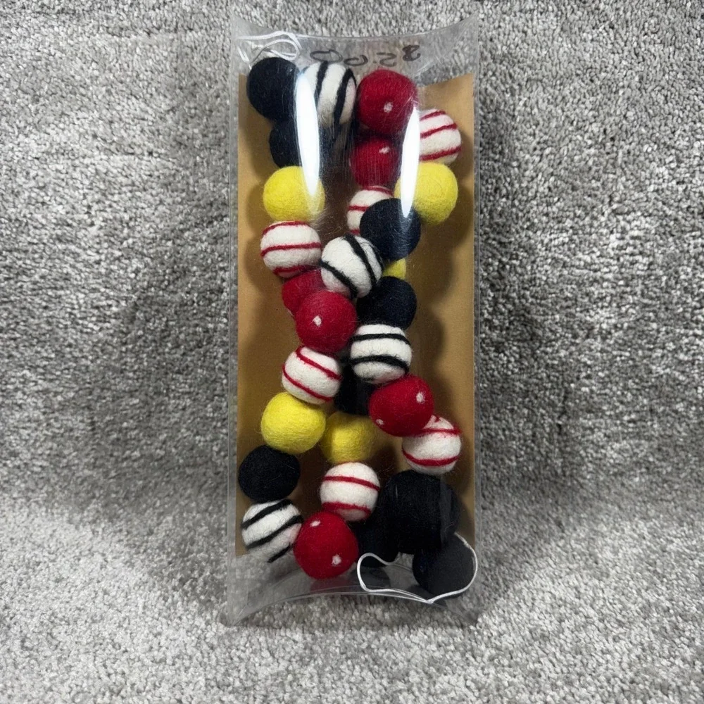 Mickey Garland - Sheep Farm Felt Vacation Countdown Red Black Yellow Wool